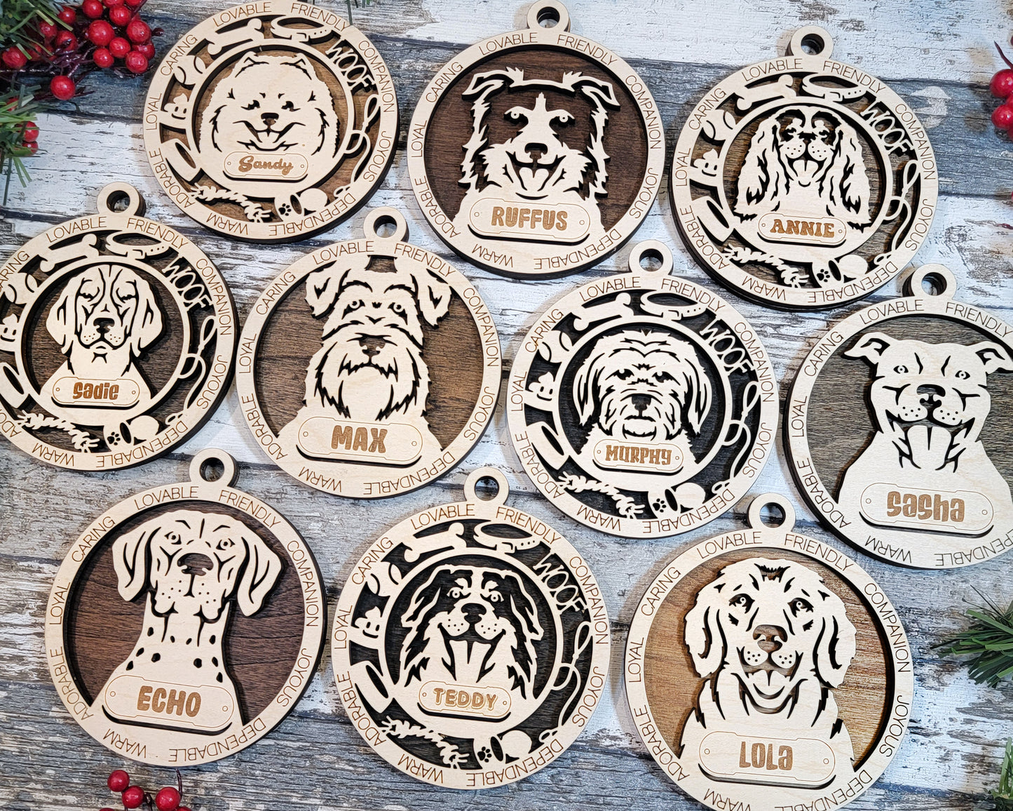 Dogs ornaments