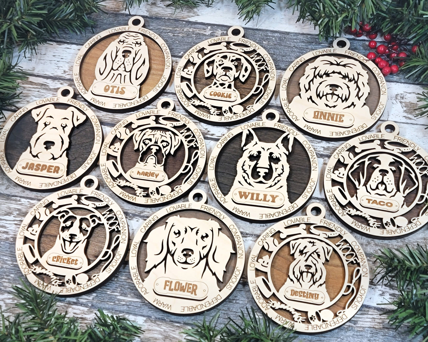 Dogs ornaments