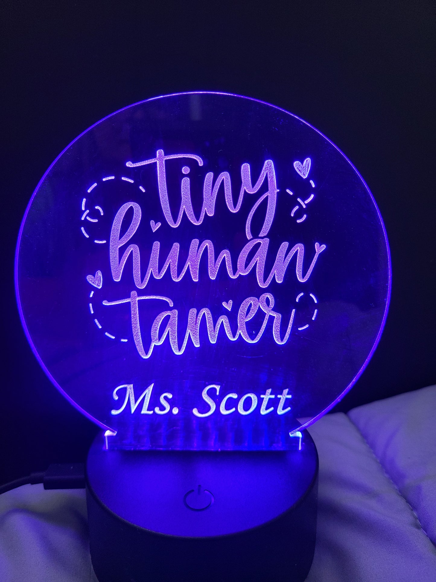 Custom Teacher Names in Lights!