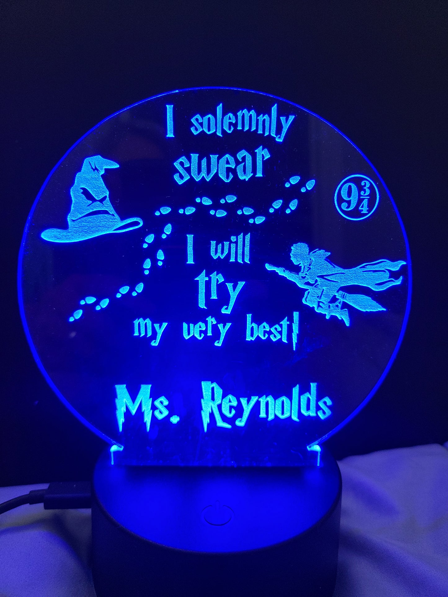 Custom Teacher Names in Lights!